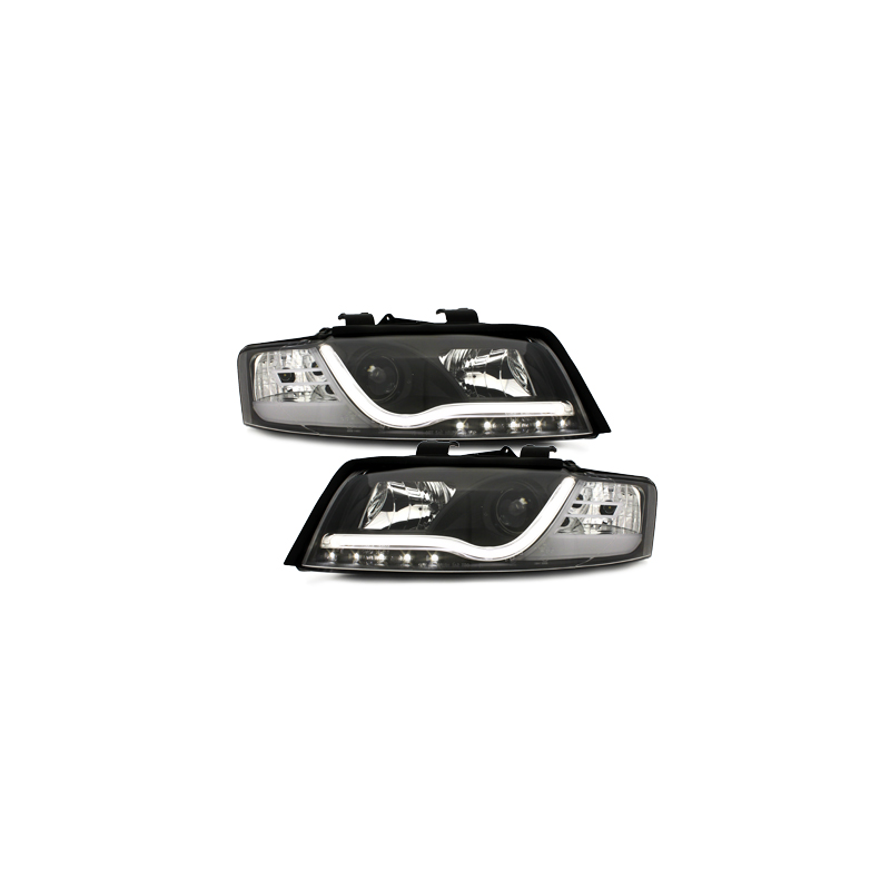 Phares avec feux diurnes AUDI A4 8E Noir