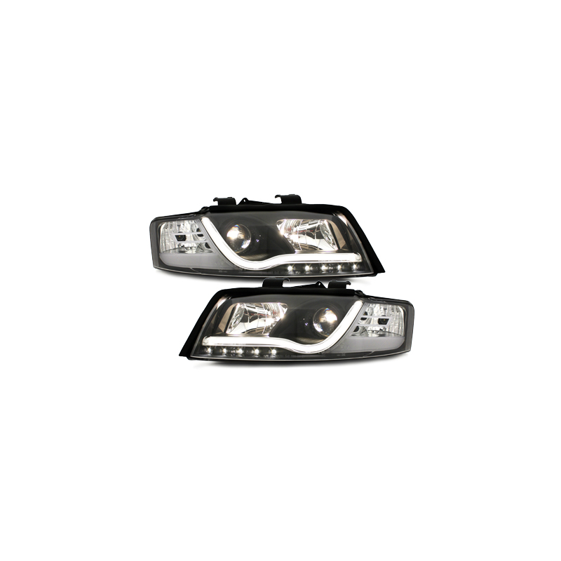 Phares avec feux diurnes AUDI A4 8E Noir