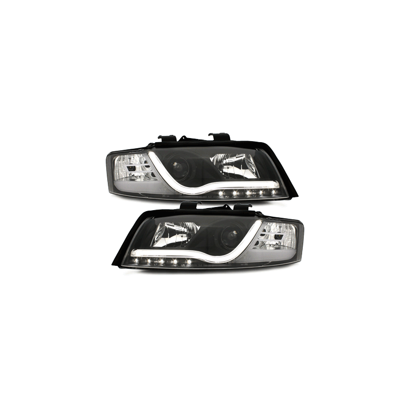 Phares avec feux diurnes AUDI A4 8E Noir