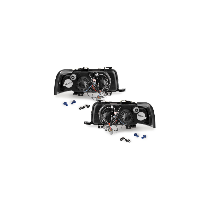  Phares AUDI 80 B4 berline et avant 91-94  chrome