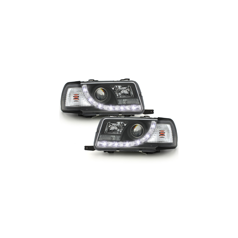  Phares DAYLINE AUDI 80 B4 Lim/Av. 91-94 Led Drl noir