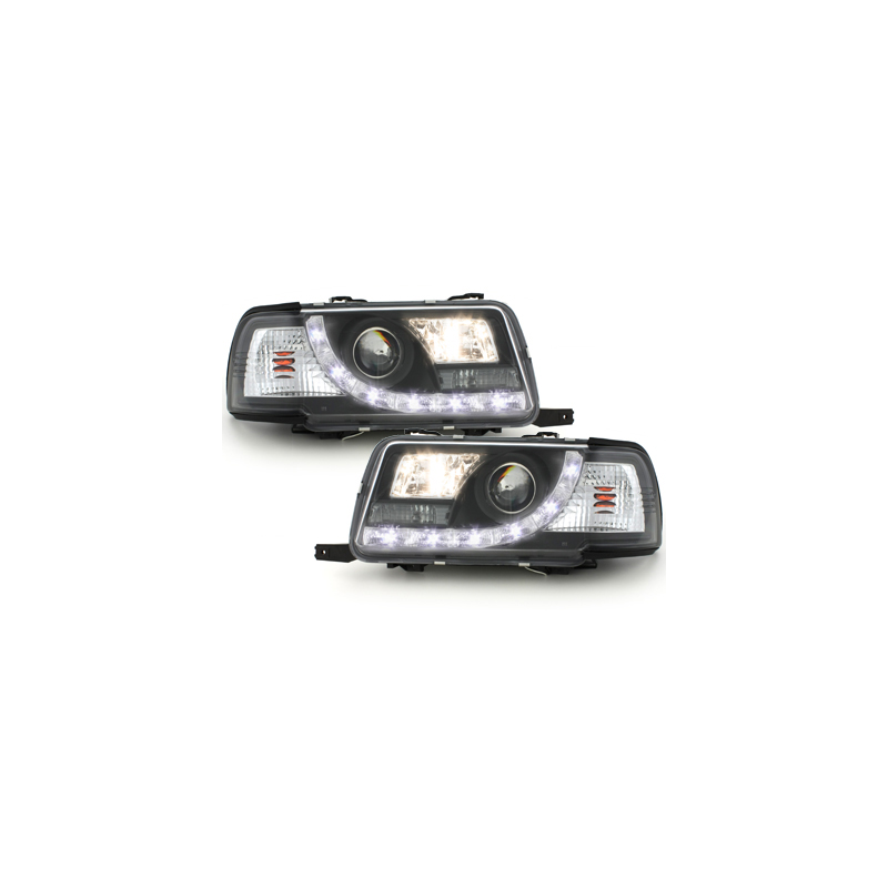  Phares DAYLINE AUDI 80 B4 Lim/Av. 91-94 Led Drl noir