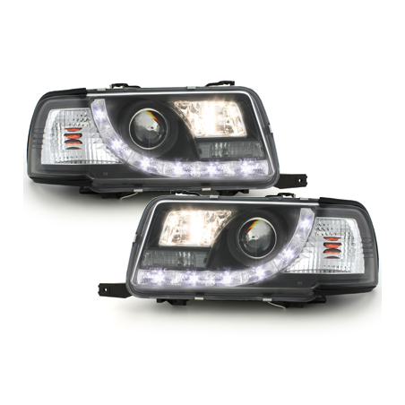  Phares DAYLINE AUDI 80 B4 Lim/Av. 91-94 Led Drl noir