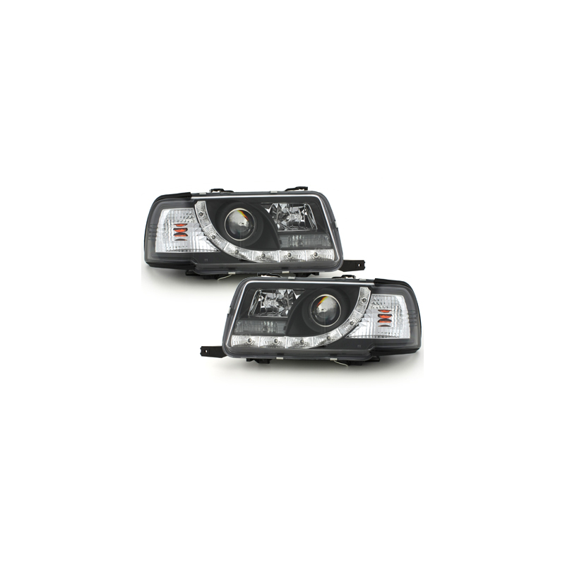  Phares DAYLINE AUDI 80 B4 Lim/Av. 91-94 Led Drl noir