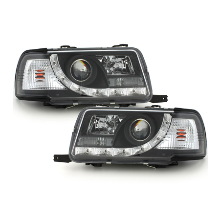  Phares DAYLINE AUDI 80 B4 Lim/Av. 91-94 Led Drl noir