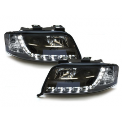  Phares D-LITE AUDI A6 4B 01-04  Led Drl  noir