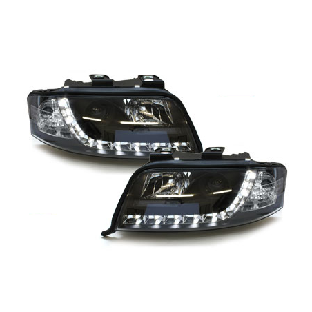  Phares D-LITE AUDI A6 4B 01-04  Led Drl  noir