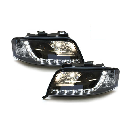  Phares D-LITE AUDI A6 4B 01-04  Led Drl  noir