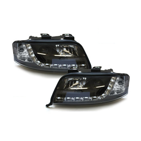  Phares D-LITE AUDI A6 4B 01-04  Led Drl  noir