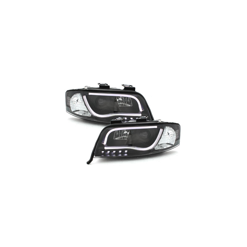 Phares avec feux diurnes AUDI A6 4B 01-04 Noir