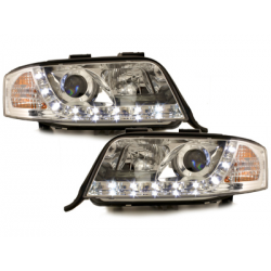 Phares DAYLINE AUDI A6 4B 97-01  Led Drl chrome
