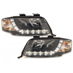  Phares DAYLINE AUDI A6 4B 97-01  Led Drl  noir