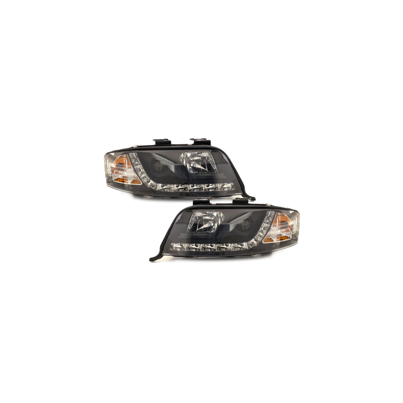  Phares DAYLINE AUDI A6 4B 97-01  Led Drl  noir