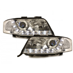  Phares D-LITE AUDI A6 4B 97-01 Led Drl chrome