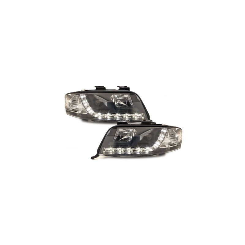  Phares D-LITE AUDI A6 4B 97-01 Led Drl  noir