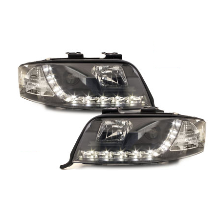  Phares D-LITE AUDI A6 4B 97-01 Led Drl  noir