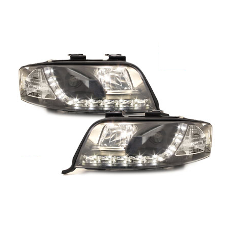  Phares D-LITE AUDI A6 4B 97-01 Led Drl  noir