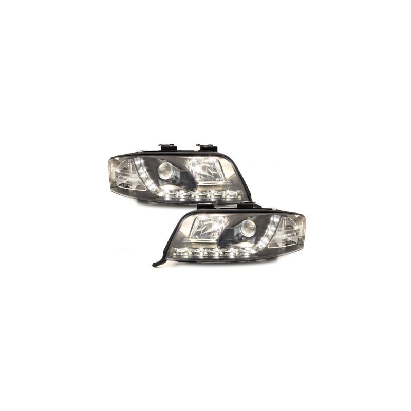  Phares D-LITE AUDI A6 4B 97-01 Led Drl  noir