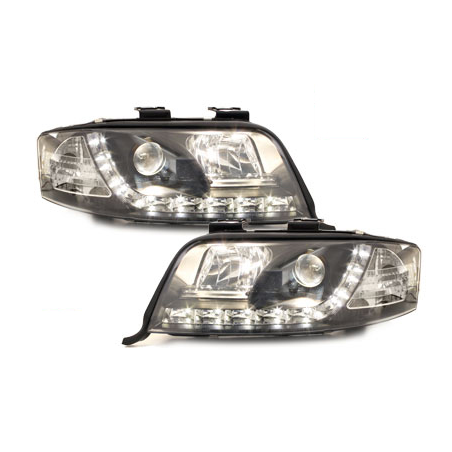  Phares D-LITE AUDI A6 4B 97-01 Led Drl  noir