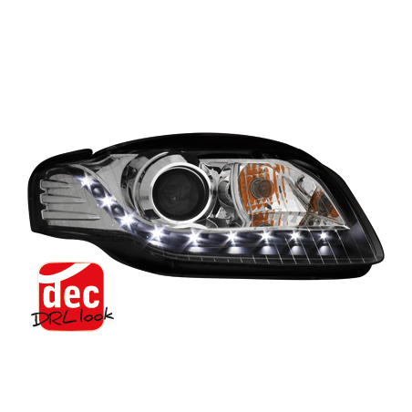 Phares avec feux diurnes AUDI A4 B7 04-08 Xenon Noir