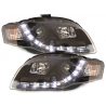 Phares DAYLINE AUDI A4 B7 04-08 Led Drl noir Phares DAYLINE AUDI A4 B7 04-08 Led Drl noir
