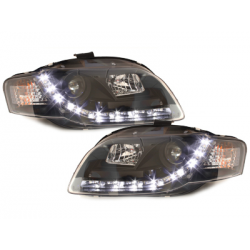  Phares D-LITE AUDI A4 B7  Led Drl noir