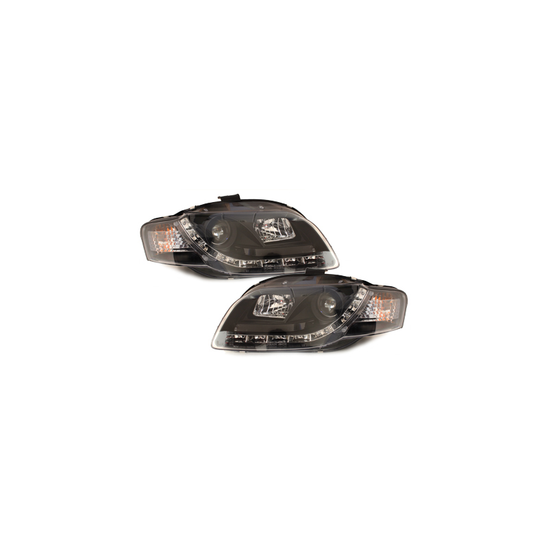  Phares D-LITE AUDI A4 B7  Led Drl noir