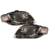 Phares D-LITE AUDI A4 B7 Led Drl noir Phares D-LITE AUDI A4 B7 Led Drl noir