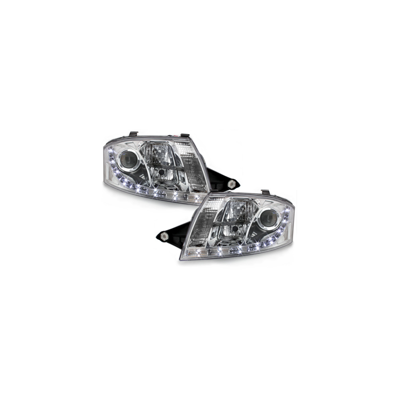  Phares D-LITE AUDI TT 8N Led Drl chrome