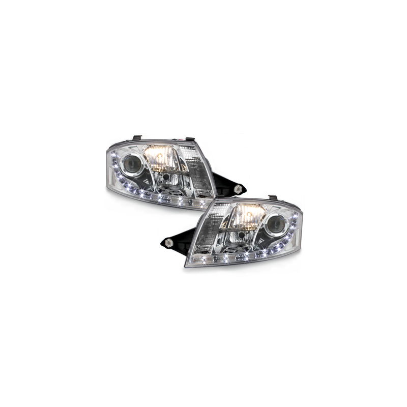  Phares D-LITE AUDI TT 8N Led Drl chrome