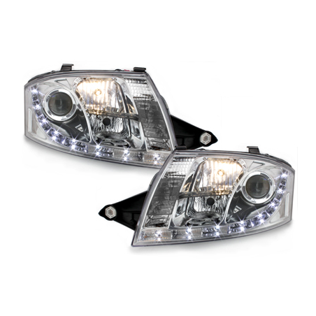  Phares D-LITE AUDI TT 8N Led Drl chrome