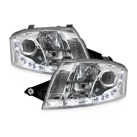  Phares D-LITE AUDI TT 8N Led Drl chrome