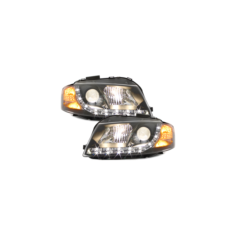  Phares D-LITE  AUDI A3 8P Led Drl noir
