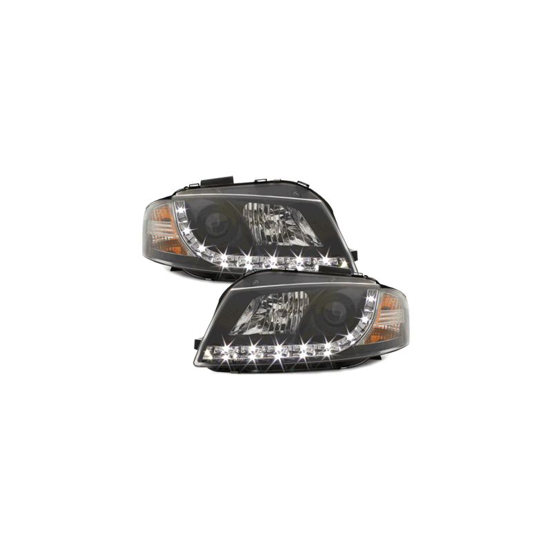  Phares D-LITE  AUDI A3 8P Led Drl noir