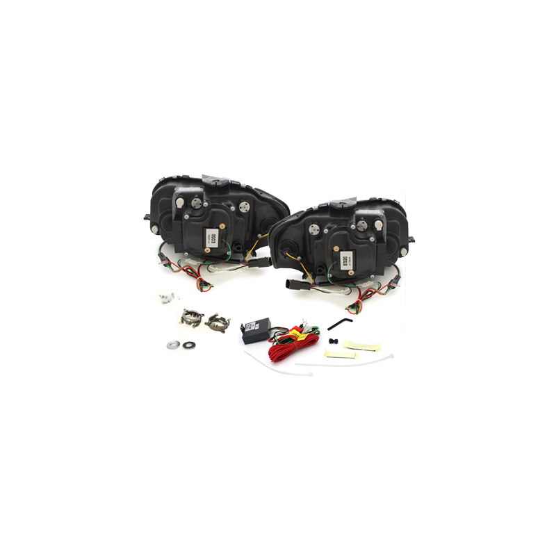 Phares avec feux diurnes AUDI A3 8P 03-08 Noir