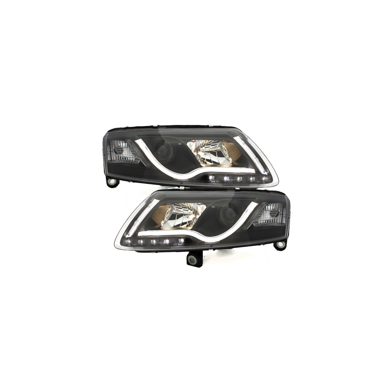 Phares avec feux diurnes AUDI A6 4F 04-07 Noir