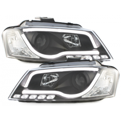 Phares Tube Light AUDI A3 8P Drl noir - R87 - LTI DRAGON LIGHT