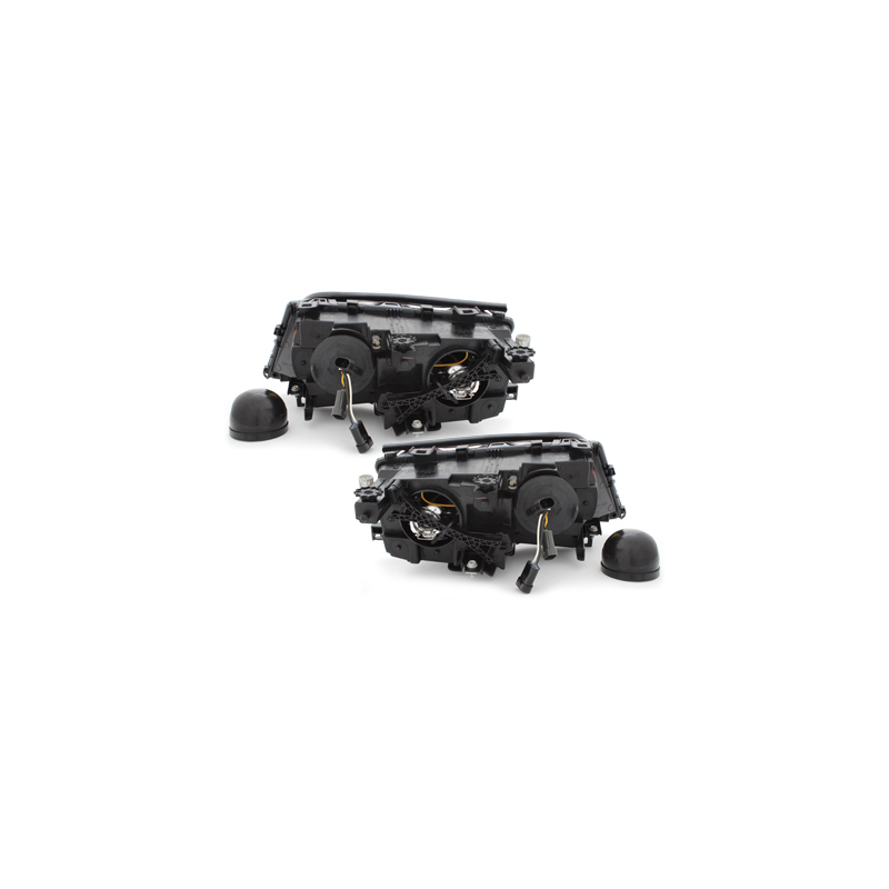 Phares BMW E46 Berline  01-03-2 Angel Eyes Noir