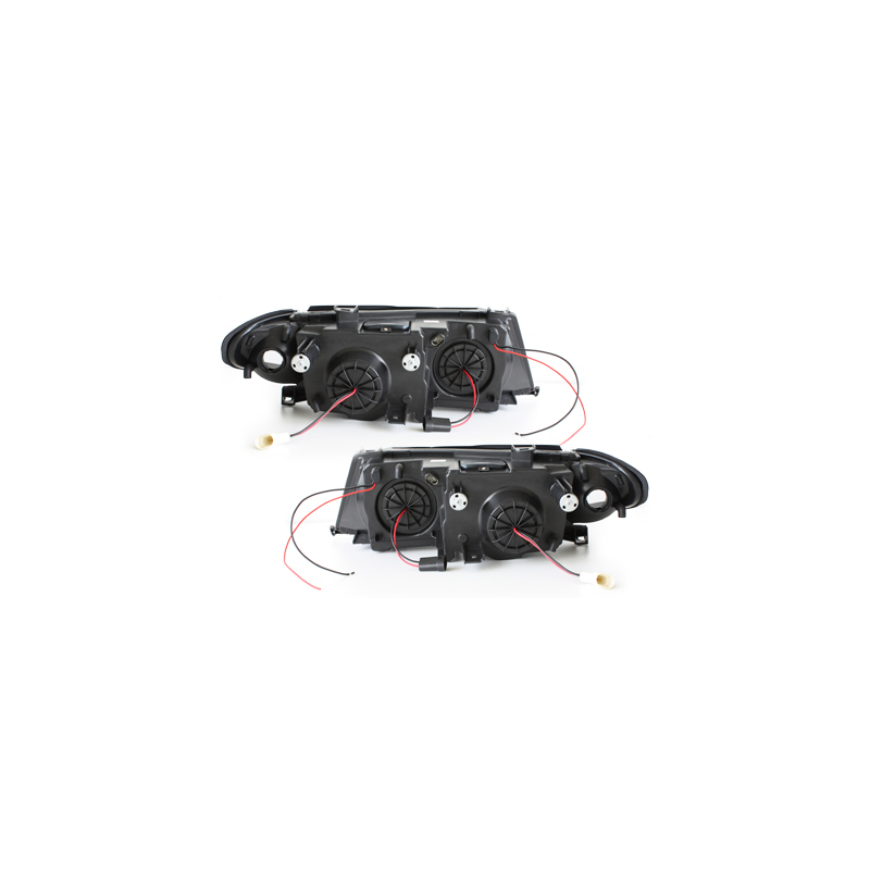 Phares BMW E46 Berline  7er-Look 01-04 _ 2 LED SLR  Chrome