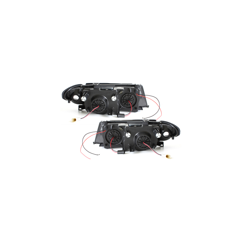 Phares BMW E46 Berline  7er-Look 01-04 _ 2 LED SLR  Noir