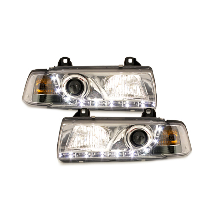  Phares Phares D-LITE BMW E36 Coupé 92-98 Led Drl chrome