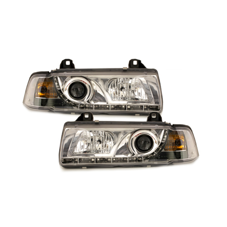  Phares Phares D-LITE BMW E36 Coupé 92-98 Led Drl chrome