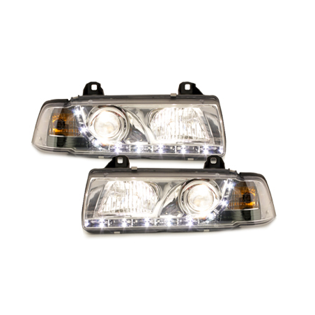  Phares Phares D-LITE BMW E36 Coupé 92-98 Led Drl chrome