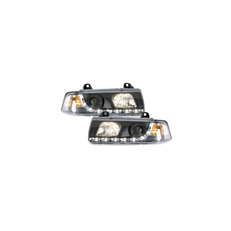  Phares Phares D-LITE BMW E36 Coupé 92-98 Led Drl noir