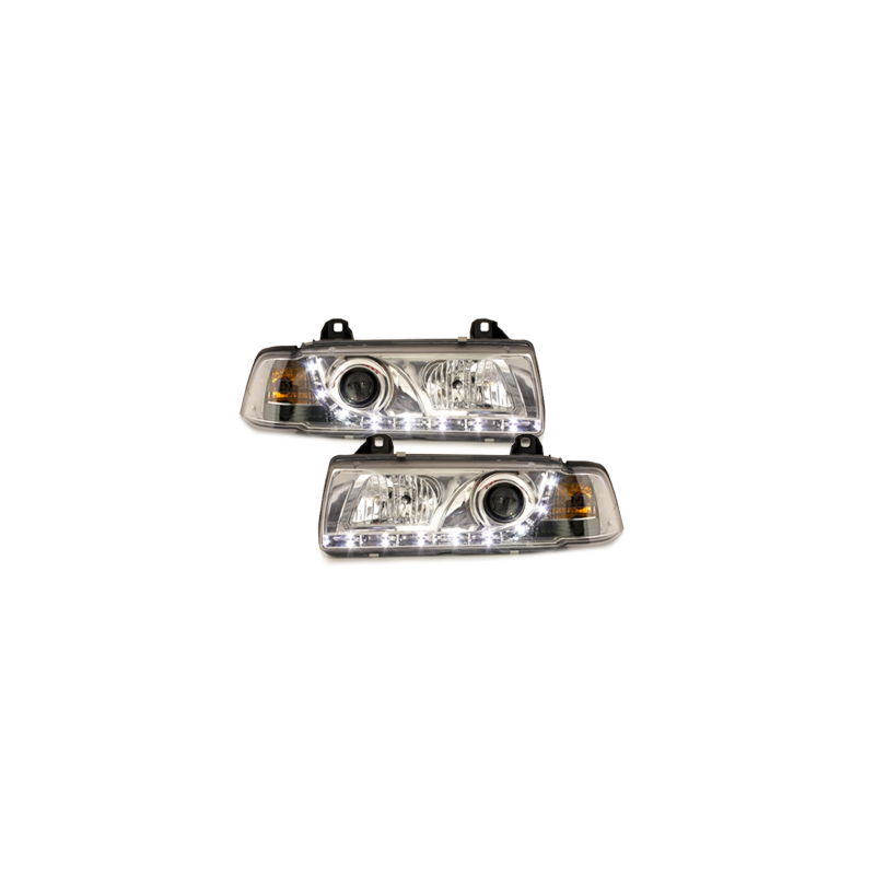  Phares Phares D-LITE BMW E36 Berline  92-98 Led Drl chrome