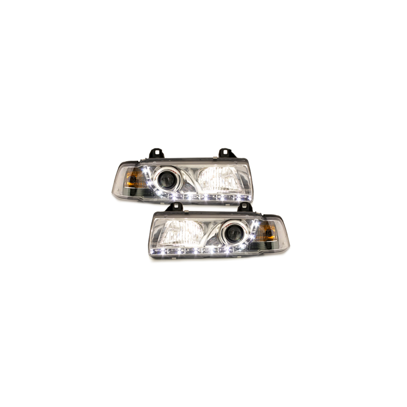  Phares Phares D-LITE BMW E36 Berline  92-98 Led Drl chrome
