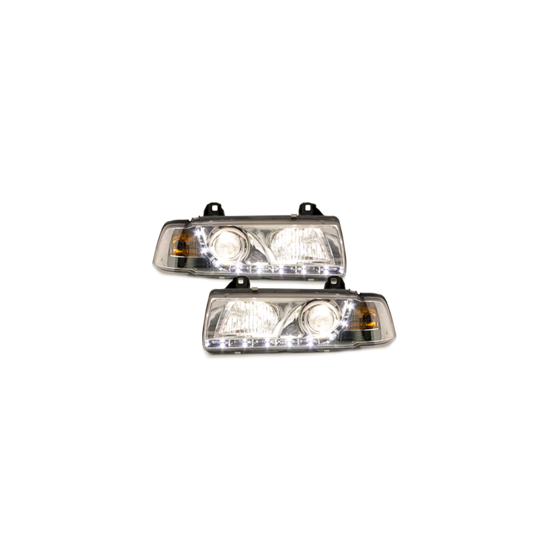  Phares Phares D-LITE BMW E36 Berline  92-98 Led Drl chrome