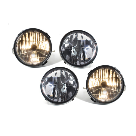 Phares BMW E30 83-87 avec croix Chrome Phares BMW E30 83-87 avec croix Chrome