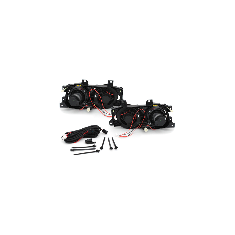 Phares BMW E32/34 5/7er 88-92_2 Angel Eyes Noir Phares BMW E32/34 5/7er 88-92_2 Angel Eyes Noir