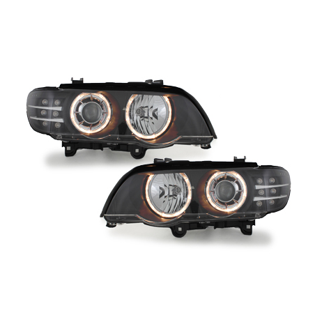 Phares BMW X5 00-03 E53_ LED-Blinker  Noir_HID